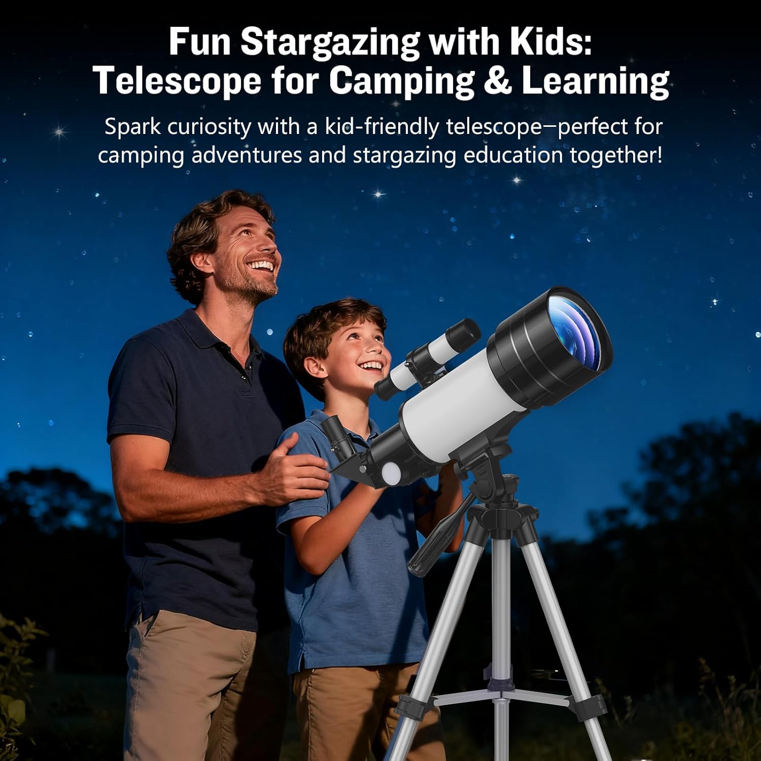 Thumbnail 6 de Astronomisches Teleskop Refraktor 70/300 mm von Xyvolve – ideal für Anfänger