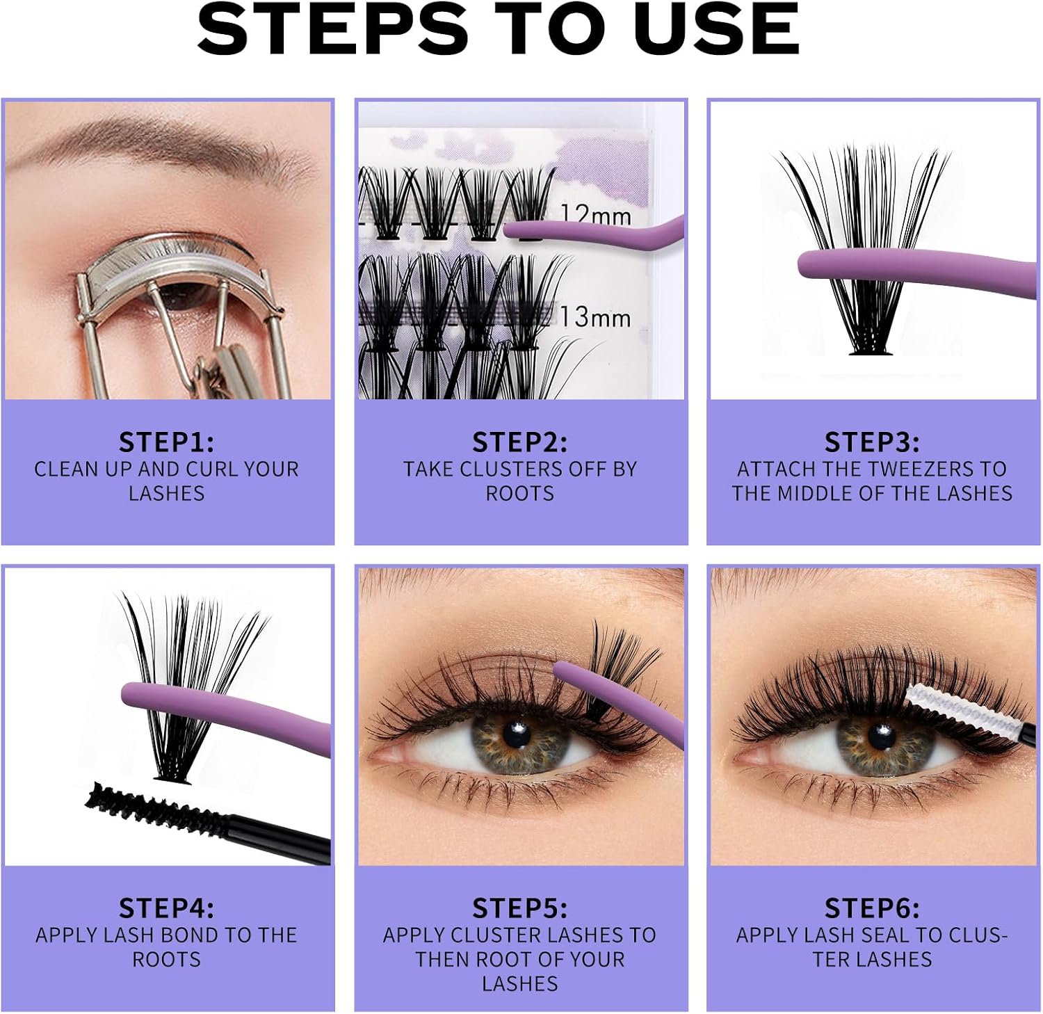 Detalle de WENDY LASHES C3+C9 Kit ciglia mix 12-16mm 😍