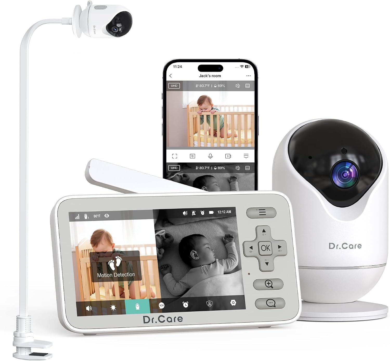 Dr.Care VistaView Lite: Baby Monitor Wi-Fi e non, con fotocamera 1080P e schermo 4