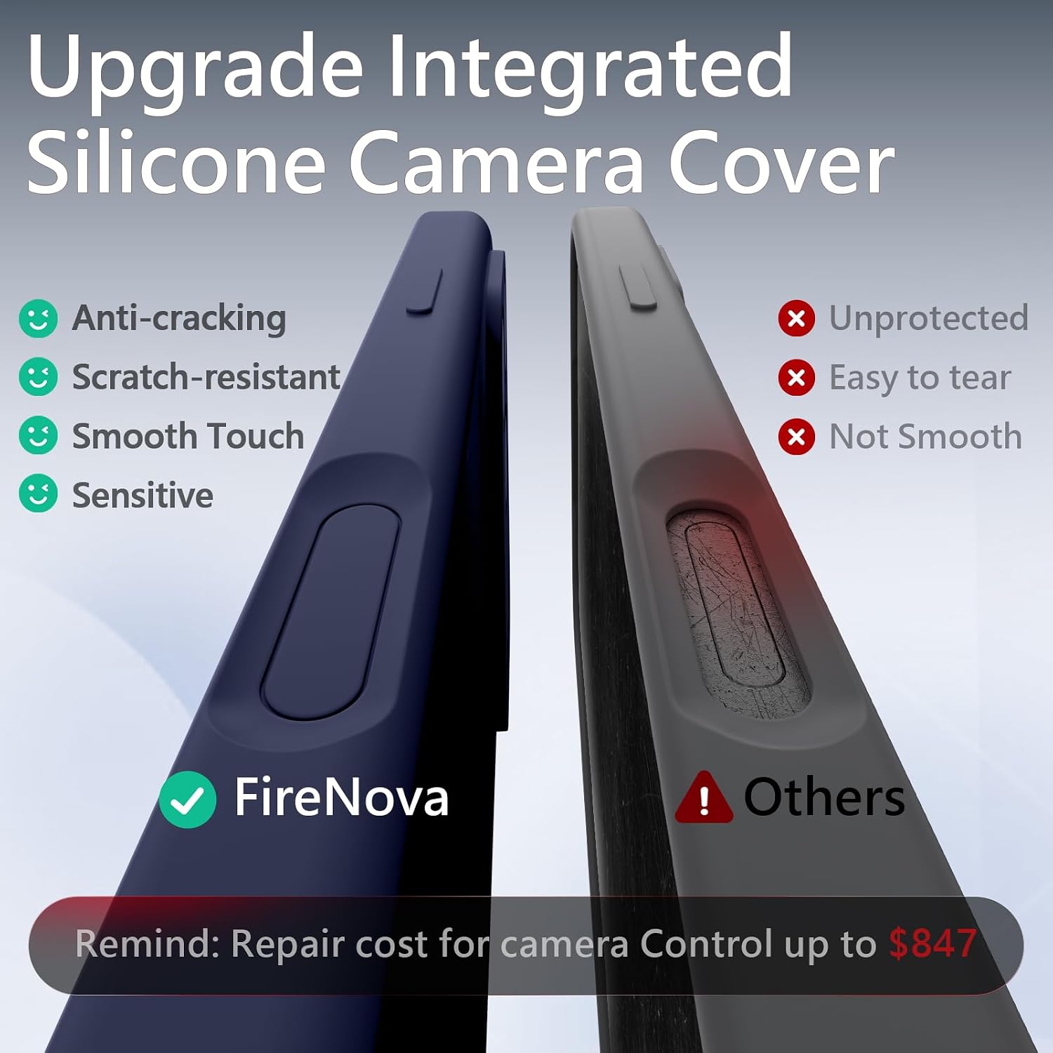 Detalle 2 de FireNova Magnetic for iPhone 17 Pro Case (MagSafe) with Camera Control Button, Navy Blue, 6.3 in