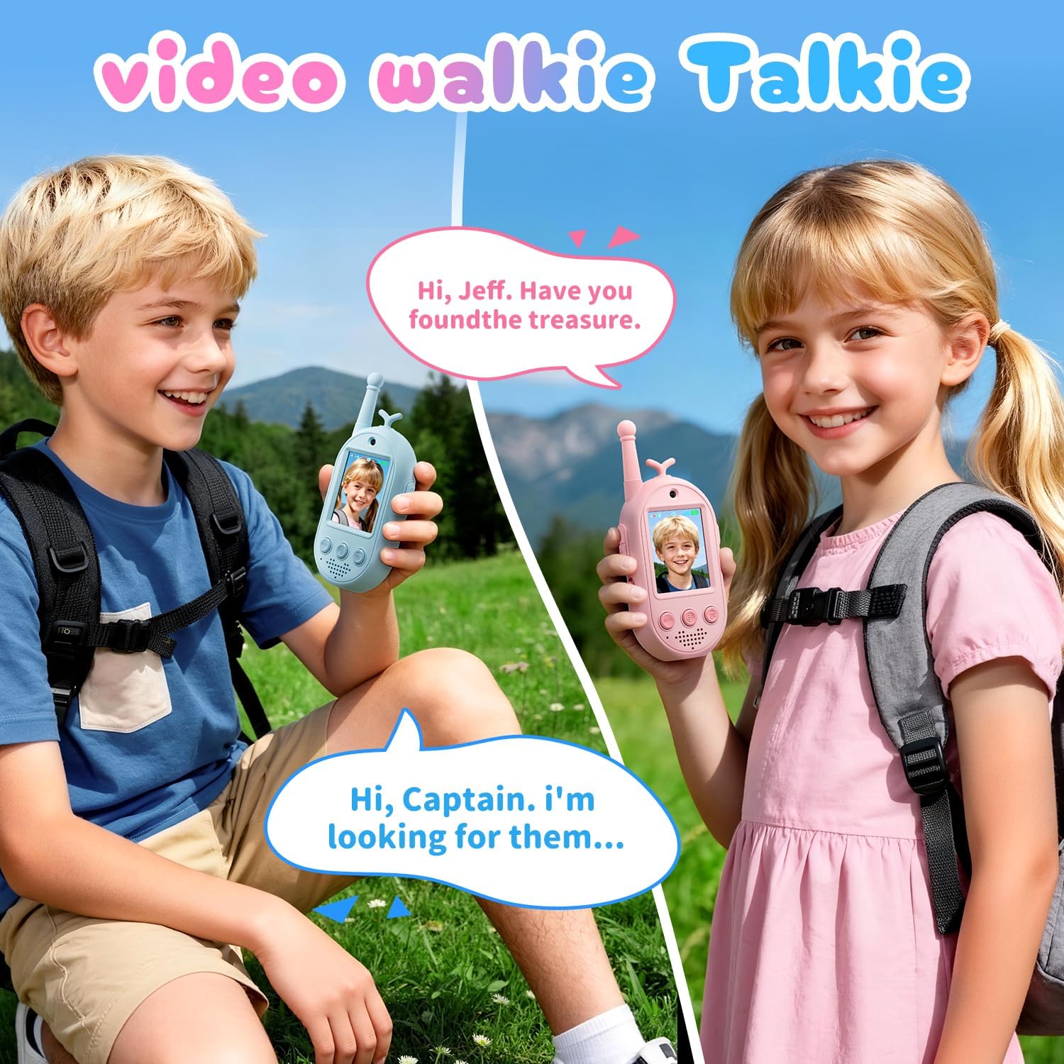 Detalle de Video Walkie Talkies for Kids, 2-Pack