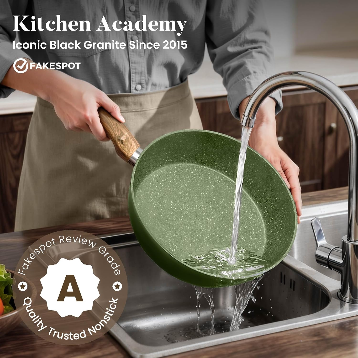 Thumbnail 6 de Kitchen Academy granite non-stick set