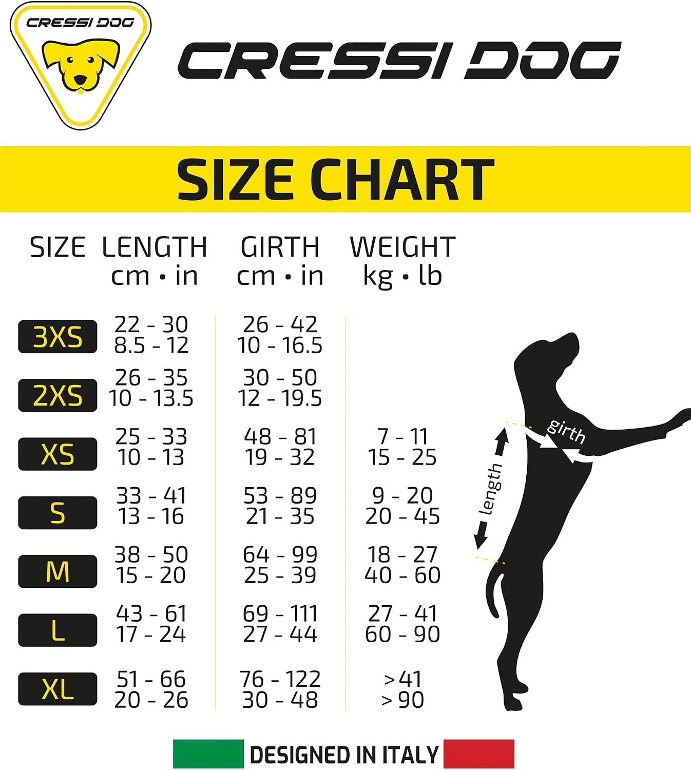 Detalle 1 de Cressi kamizelka ratunkowa dla psa XL, żółta, z uchwytem i pierścieniem na smycz