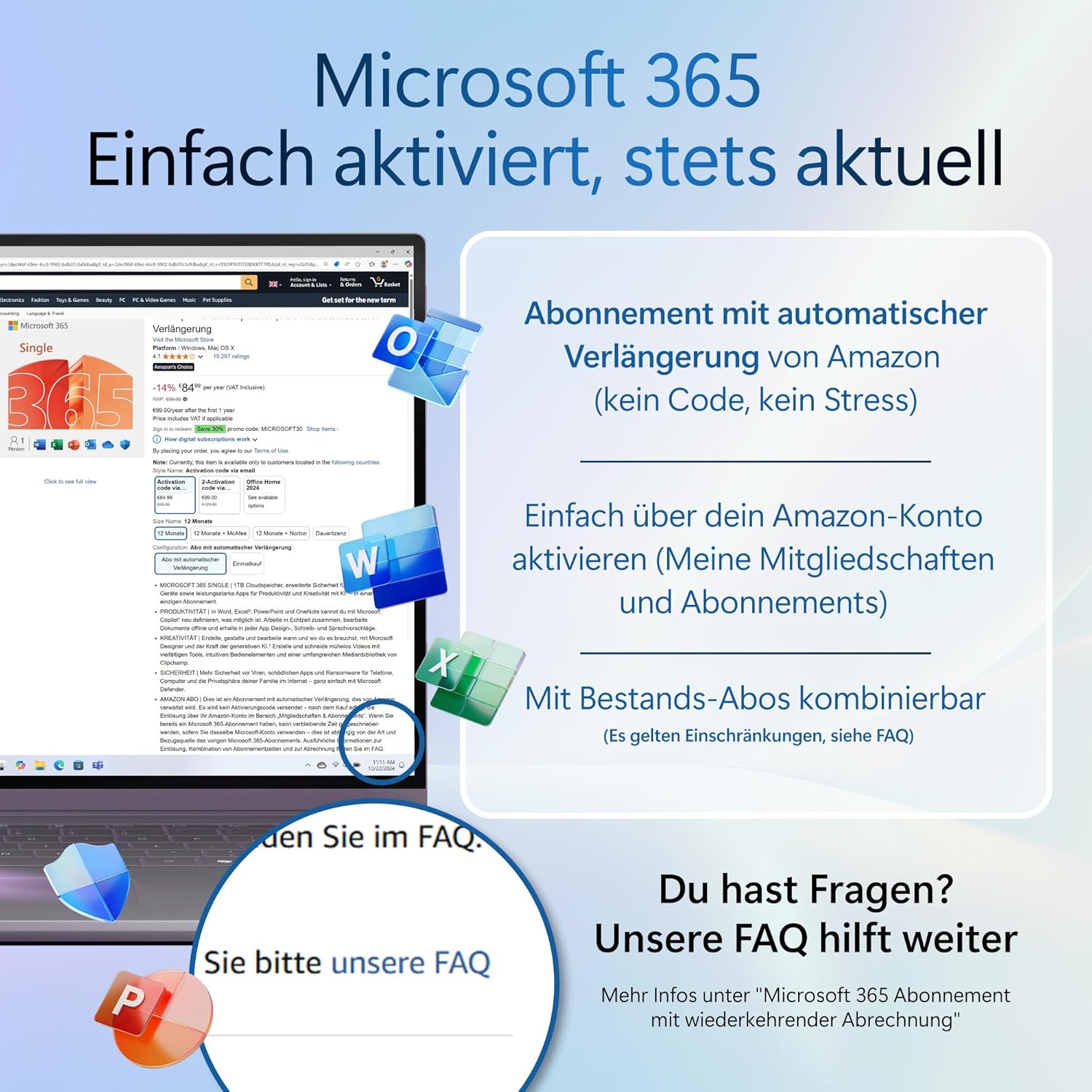 Detalle de Microsoft 365 Family 1 Jahr – bis zu 6 TB Cloudspeicher 📂