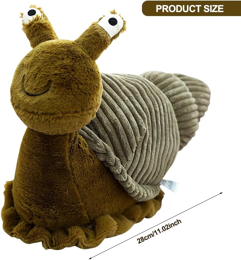 Thumbnail 1 de MIFKLMV Cute Snail Plush Toy - 28cm Soft Snail Doll for Kids and Home Décor