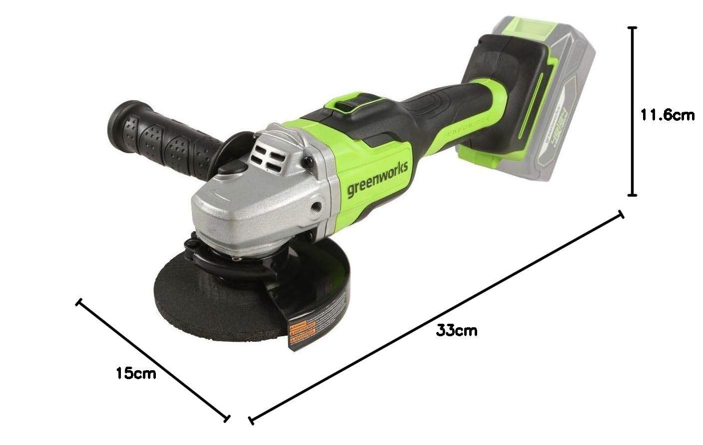 Thumbnail 6 de Greenworks GD24AG smerigliatrice 125mm