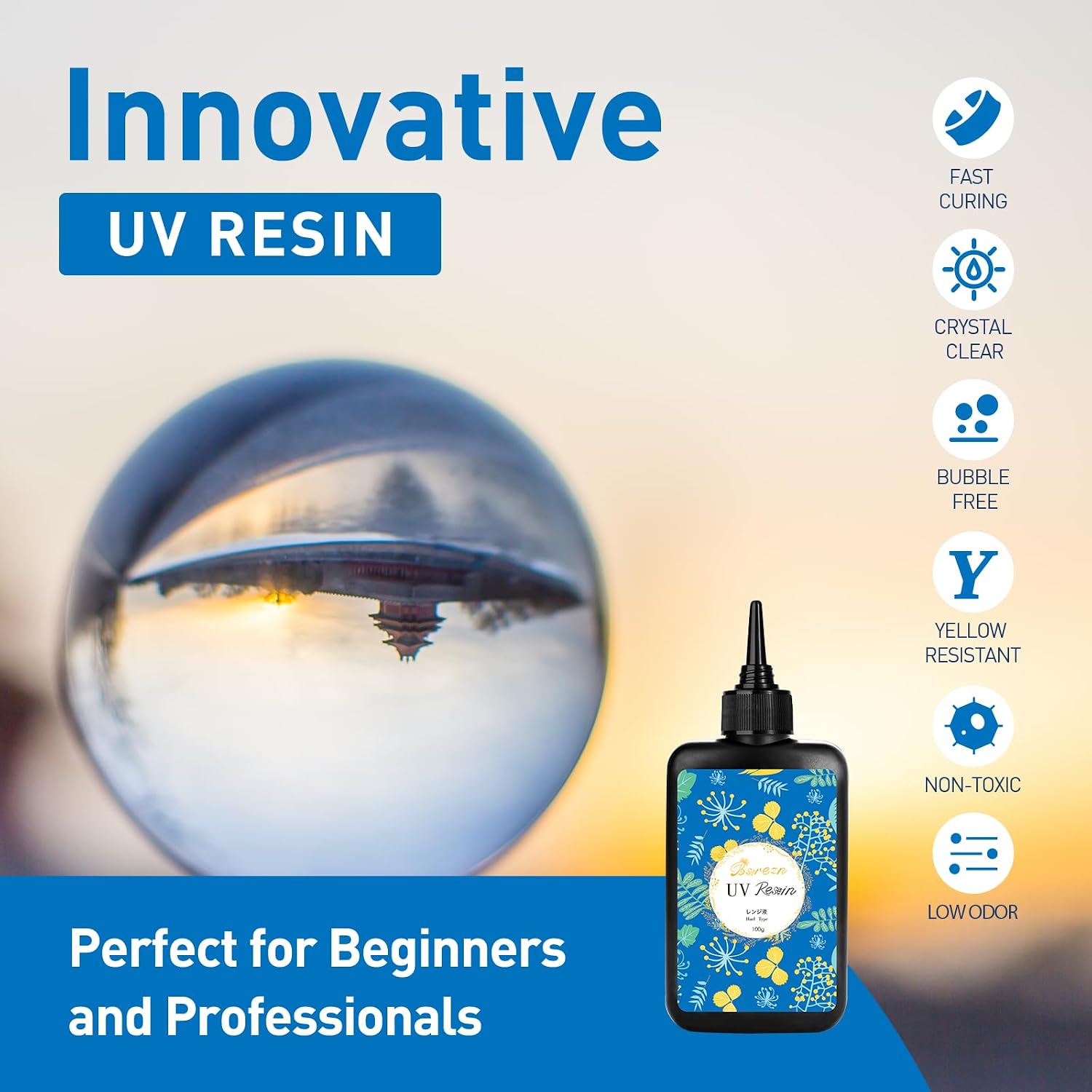 Detalle de Bsrezn UV Resin 400g
