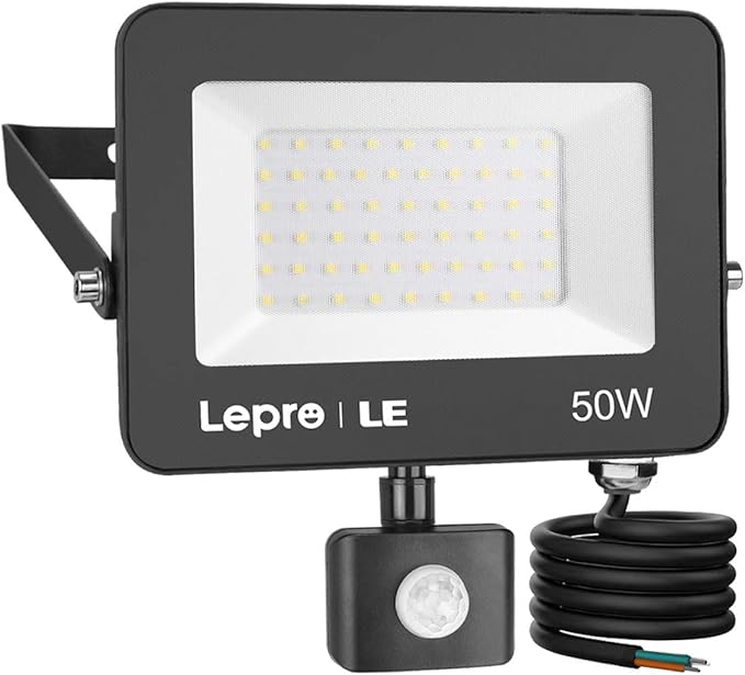 Detalle de Lepro 50W Foco LED Exterior con Sensor PIR