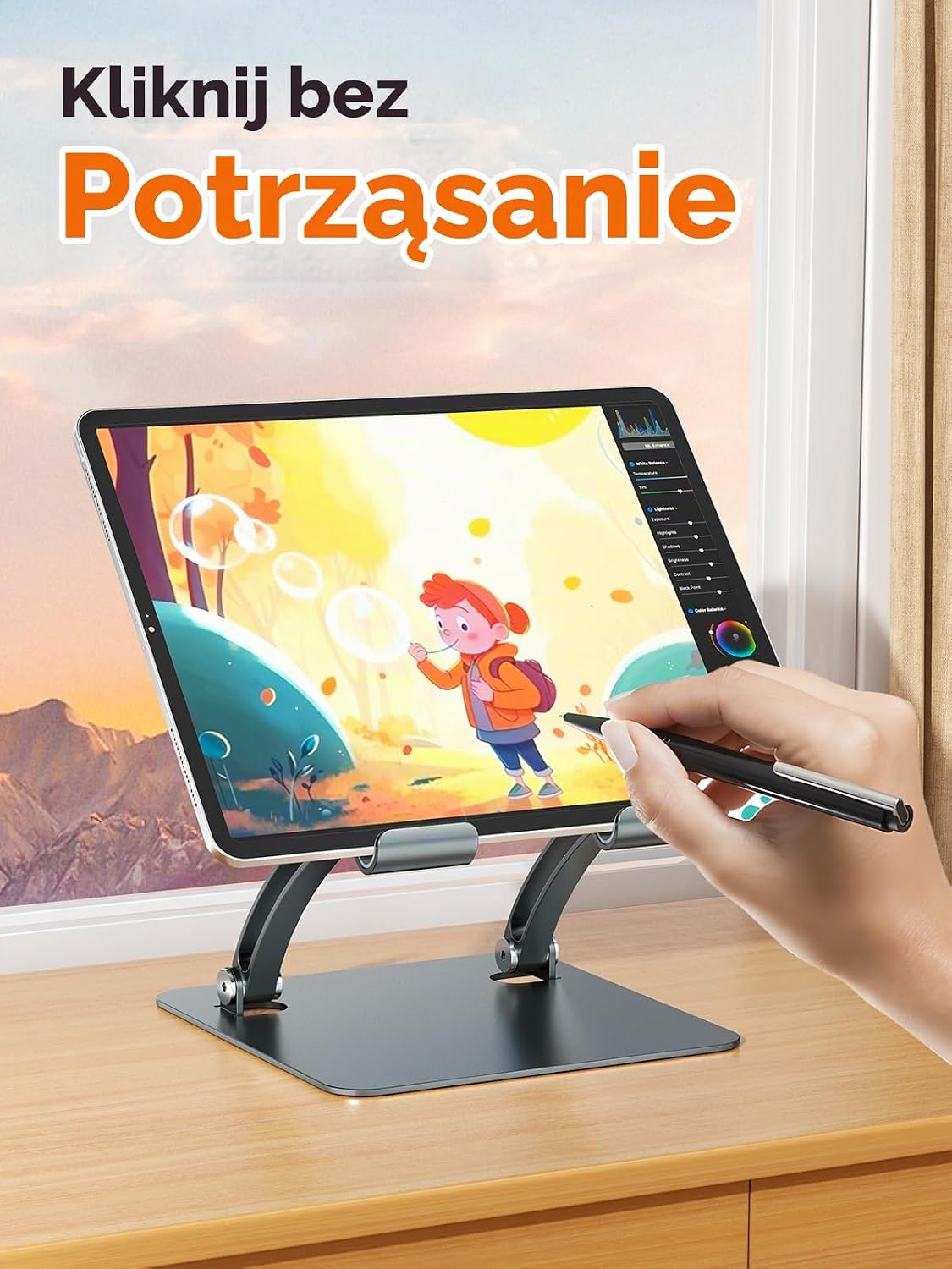 Detalle de tounee TS04 – składany stojak na tablet na biurko z regulacją kąta