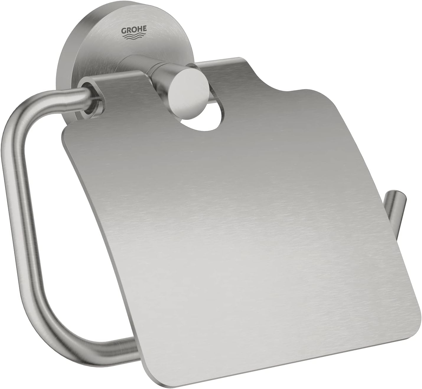 Thumbnail 3 de GROHE Start Dérouleur de Papier Toilette Mural avec Couvercle – Chrome, Fixations Cachées