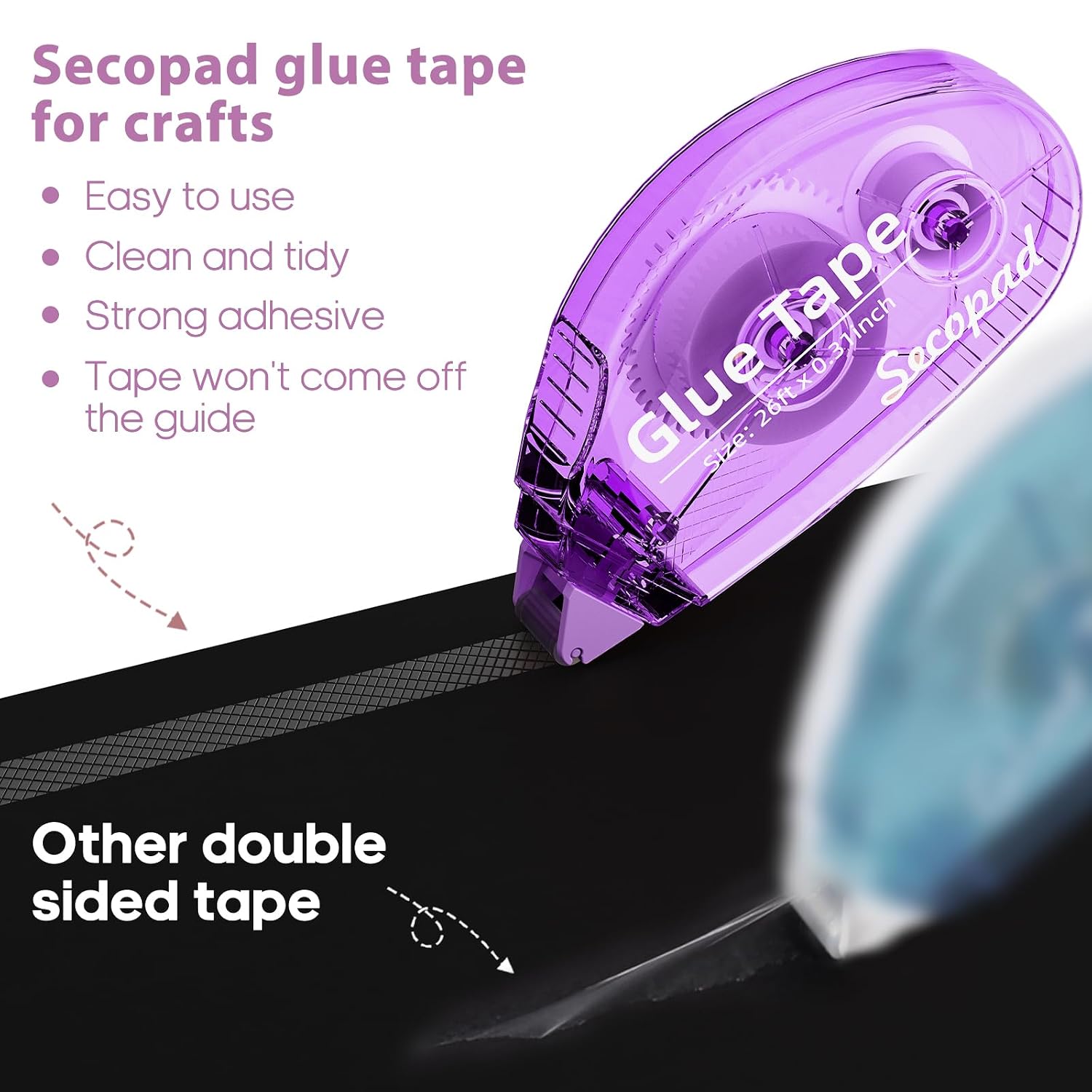 Detalle de Secopad Double-Sided Craft Tape, 4-Pack
