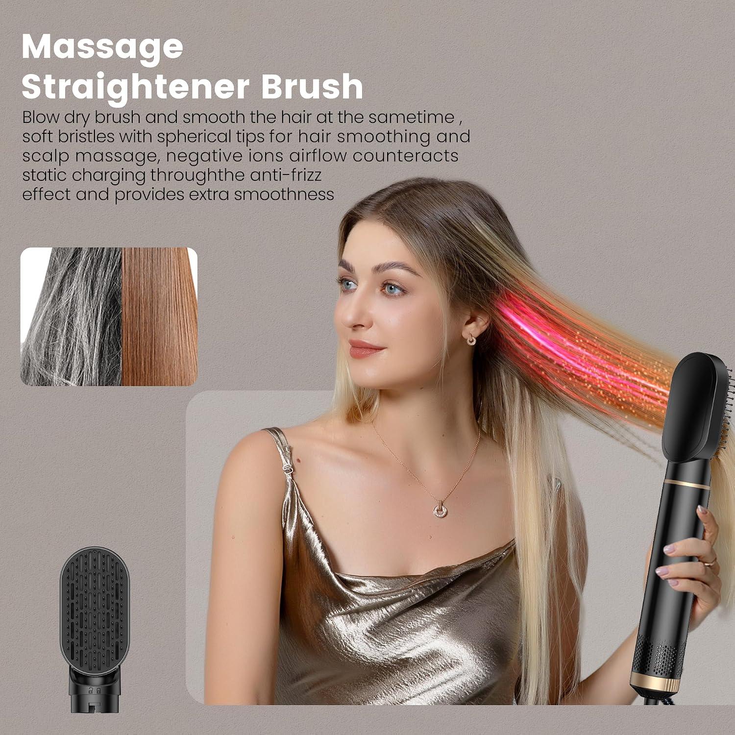 Detalle de Asciugacapelli 5 in 1 Hair Styler: styling a 360° con volume e onde naturali