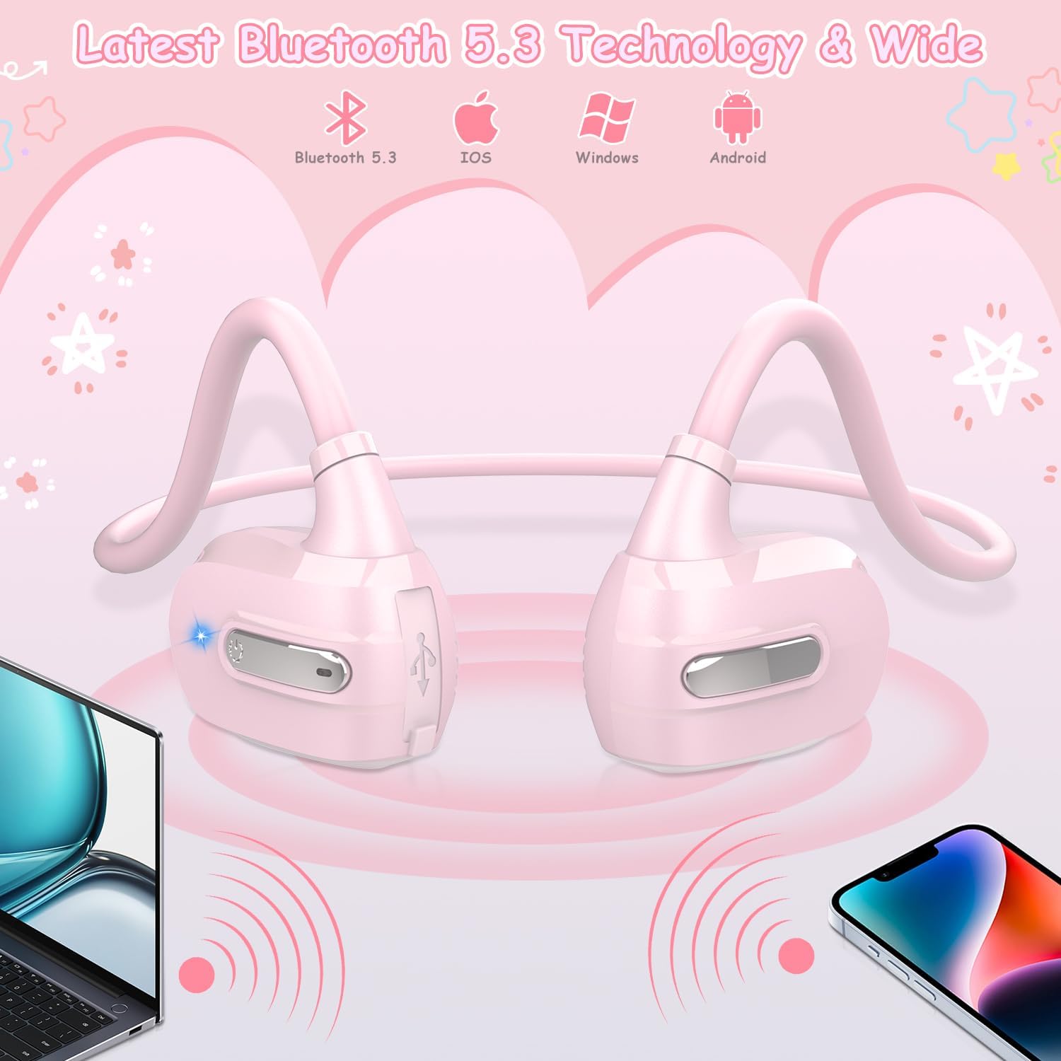 Thumbnail 3 de Golvery G03 Open-Ear Kids Headphones 10H