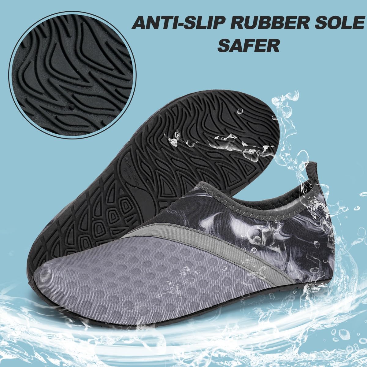 Thumbnail 2 de Barefoot Aqua Spotrs Water Shoes: Quick-Dry Beach and Pool Shoes for Men and Women