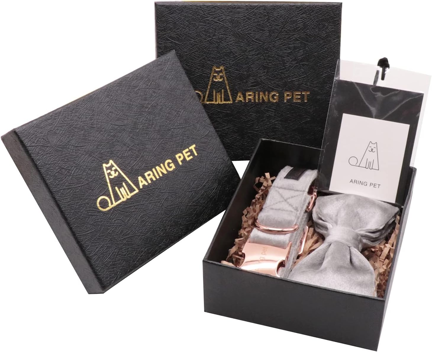 Thumbnail 2 de ARING PET Fliege Hundehalsband aus Samt mit abnehmbarer Fliege – verstellbar, weich & langlebig