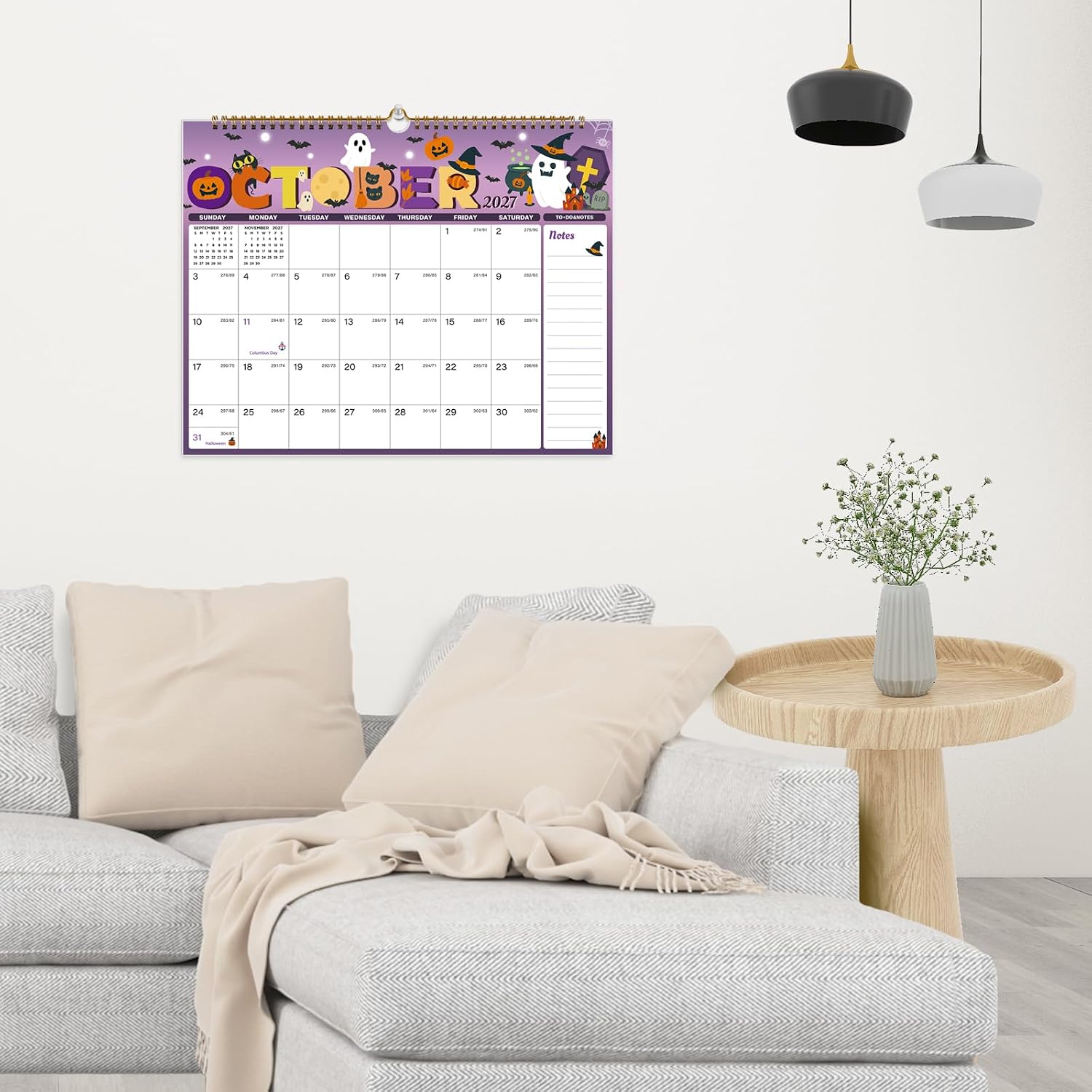 Thumbnail 4 de Spomepo 2027-2028 Wall Calendar, 18-Month, Twin-Wire Binding