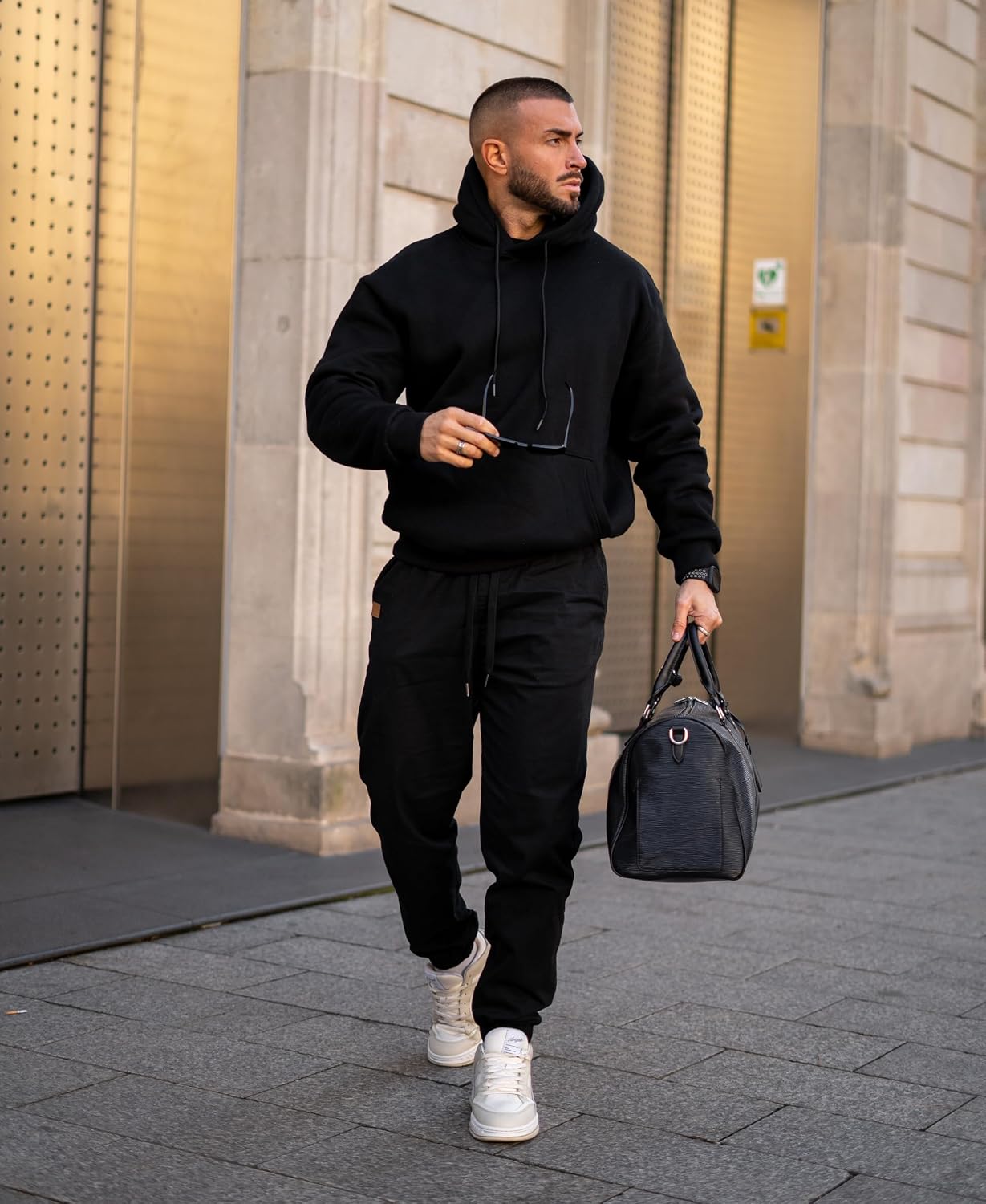 Detalle 2 de JMIERR Mens Cotton Cargo Joggers for Hiking 🧍