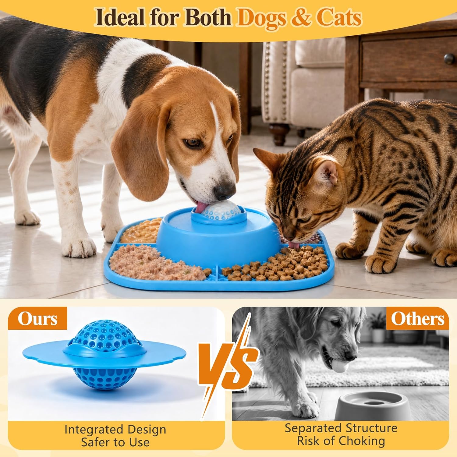 Detalle 2 de Huttoi Slow Feeder Dog Bowl Large