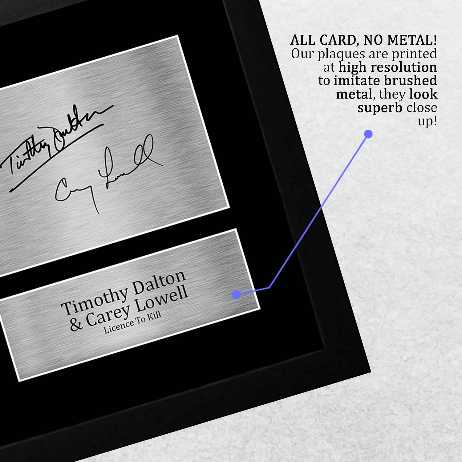 Detalle 2 de HWC Trading Licence to Kill A4 Signed Print
