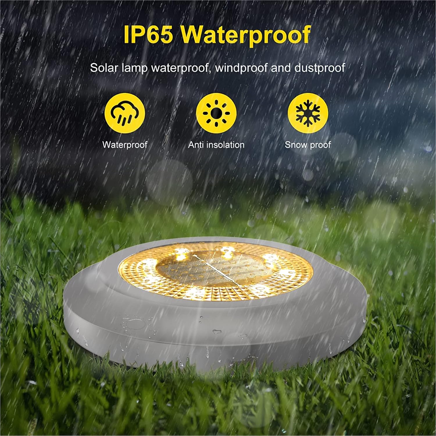 Thumbnail 2 de Solar disk garden lights 8 LED 600mAh