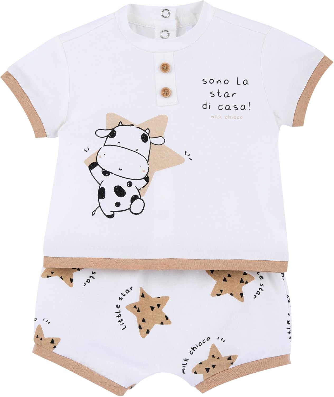 Thumbnail 6 de Chicco Completo neonato con t-shirt e pantaloncini (morbidissimo tessuto) — Designed in Italy