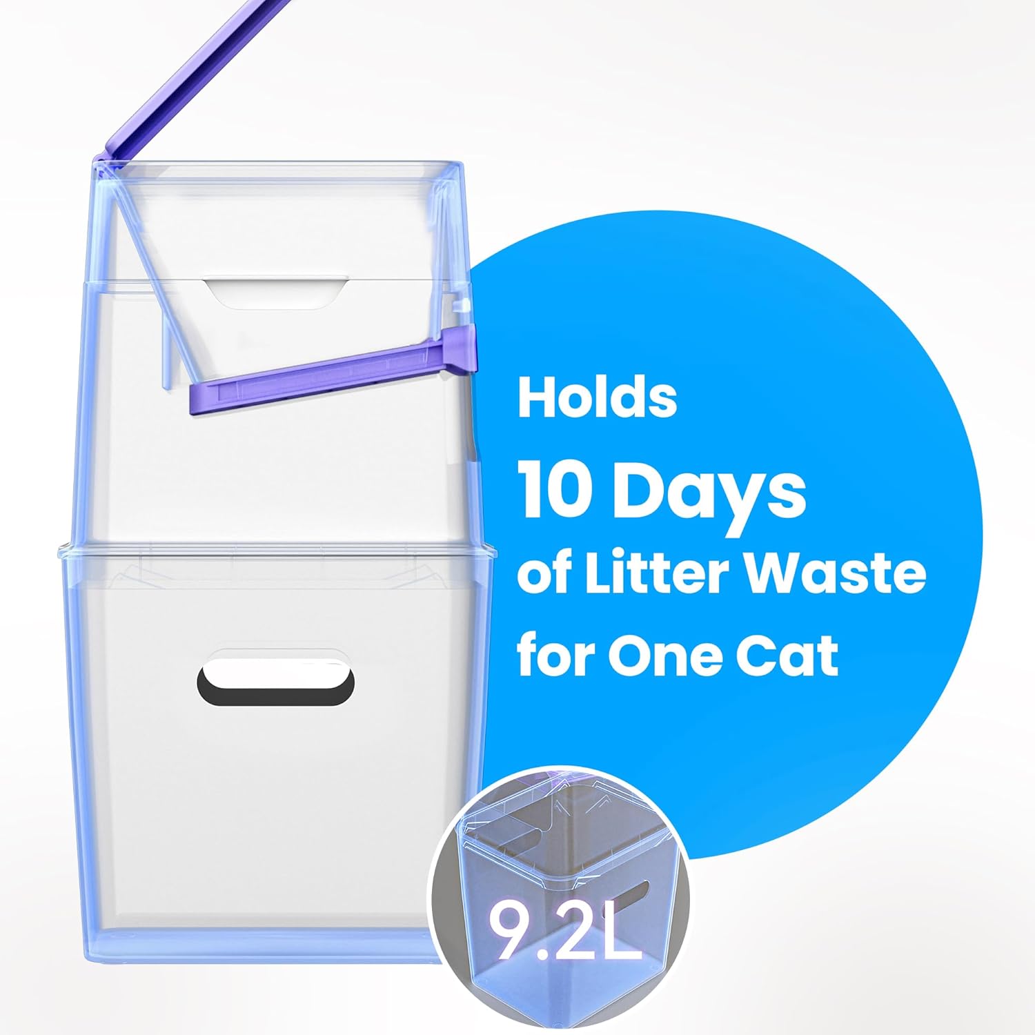 Detalle 2 de Neakasa PooGuard cestino 9,2 L per lettiera