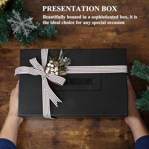 Thumbnail 3 de BEWISHOME Watch Winders for Automatic Watches: 4‑Position Winder Box with Glass Lid and LED Show