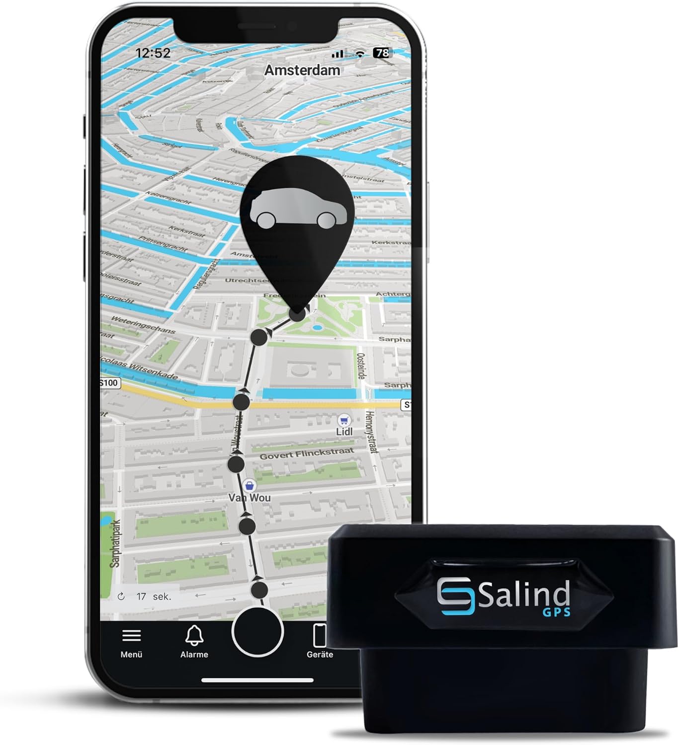 Thumbnail 6 de Salind GPS Salind 08 4G OBD-GPS-tracker met realtime tracking en geofence