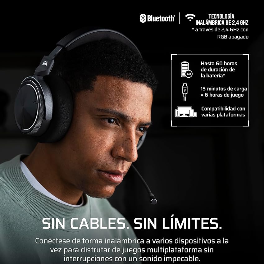 Thumbnail 3 de Corsair Virtuoso MAX Wireless Xbox Auriculares Bluetooth Dolby Atmos