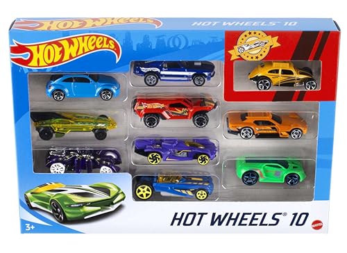 Detalle de Hot Wheels 10-Pack (Styles May Vary) – 1:64 Scale Cars Collection