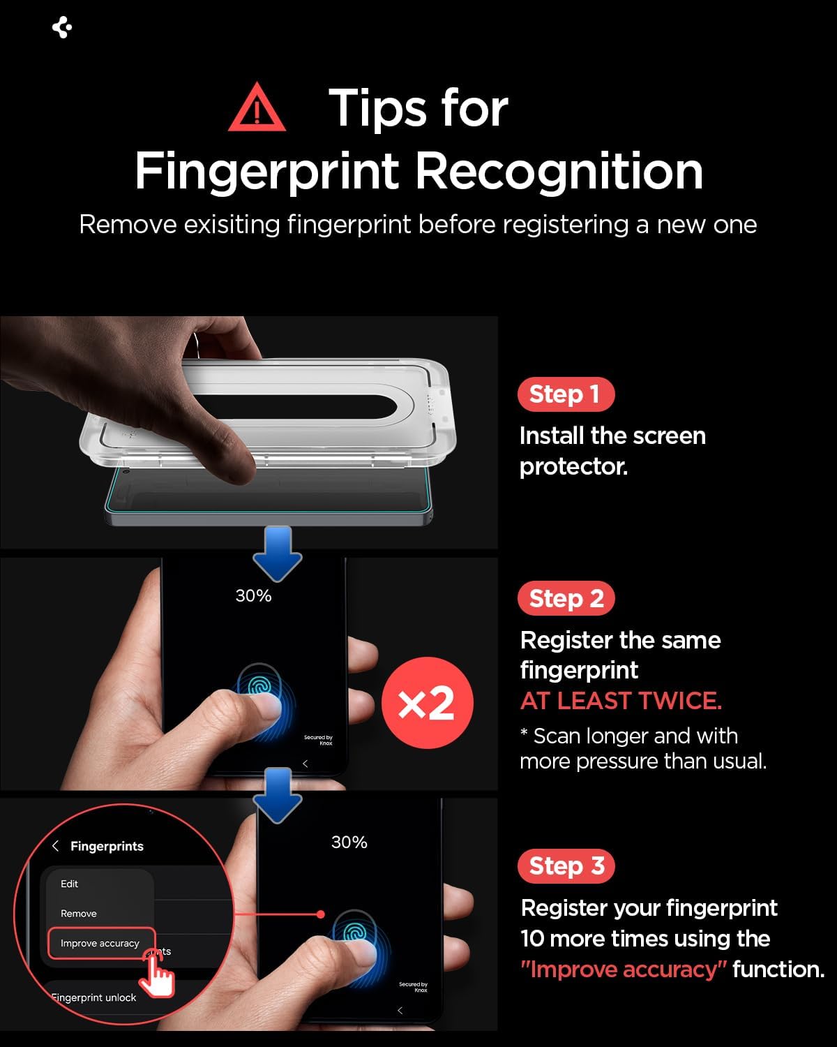 Thumbnail 2 de Spigen Glas.tR EZ Fit Pro : verre trempé pour Samsung Galaxy S26 (2 pièces) – pose facile et protection anti-rayures