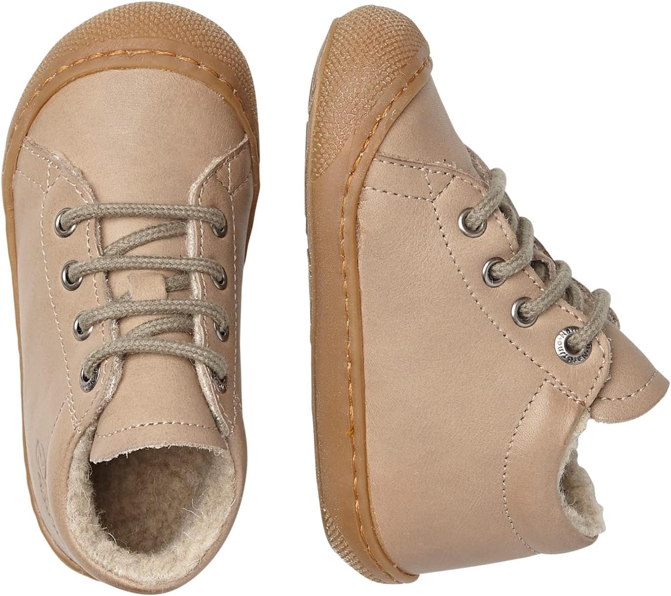 Thumbnail 3 de Naturino Lauflernschuhe aus Metallic – Schnürschuh aus Leder mit Wollfutter