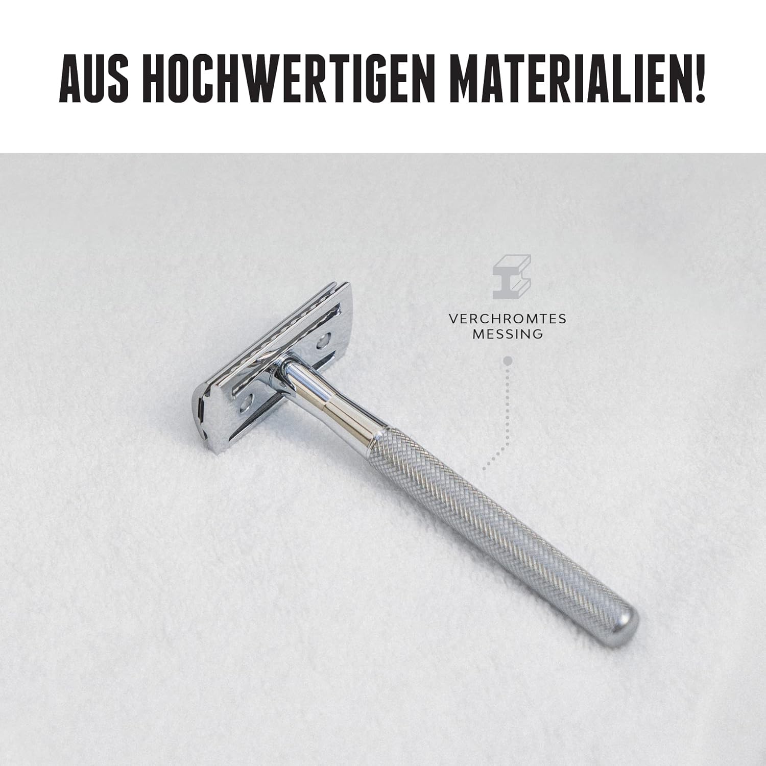 Thumbnail 4 de Brooklyn Soap Company Rasierhobel aus verchromtem Metall – präzise Nassrasur für Bart und Konturen