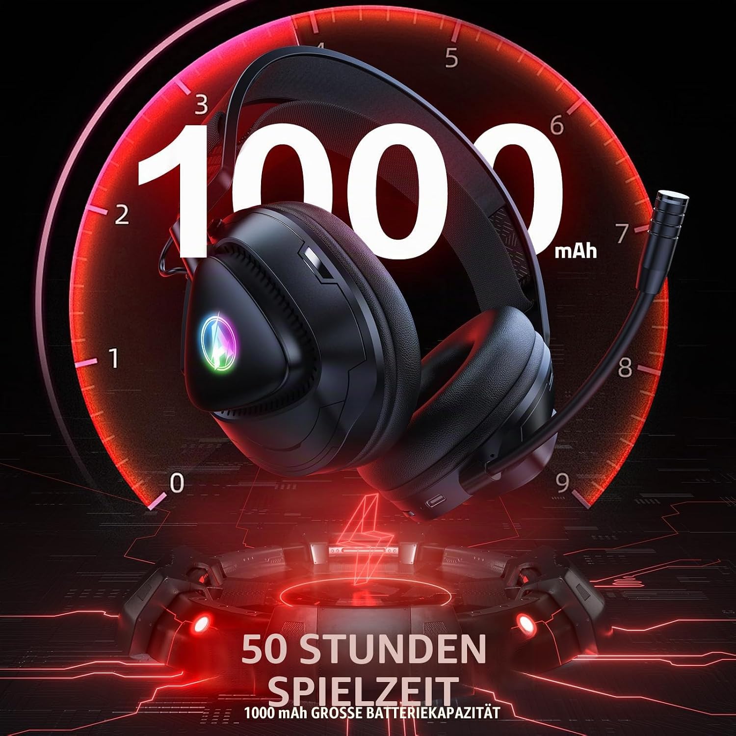 Thumbnail 4 de Awinnasey PH3 Gaming Headset Wireless