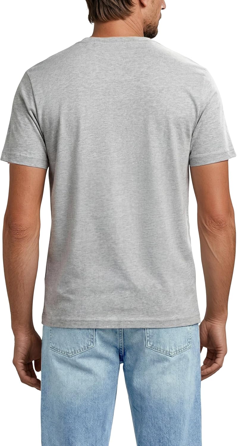 Detalle 2 de MUSTANG Herren T-Shirt Regular Fit – Baumwolle 4er Pack, Rundhals, Kurzarm