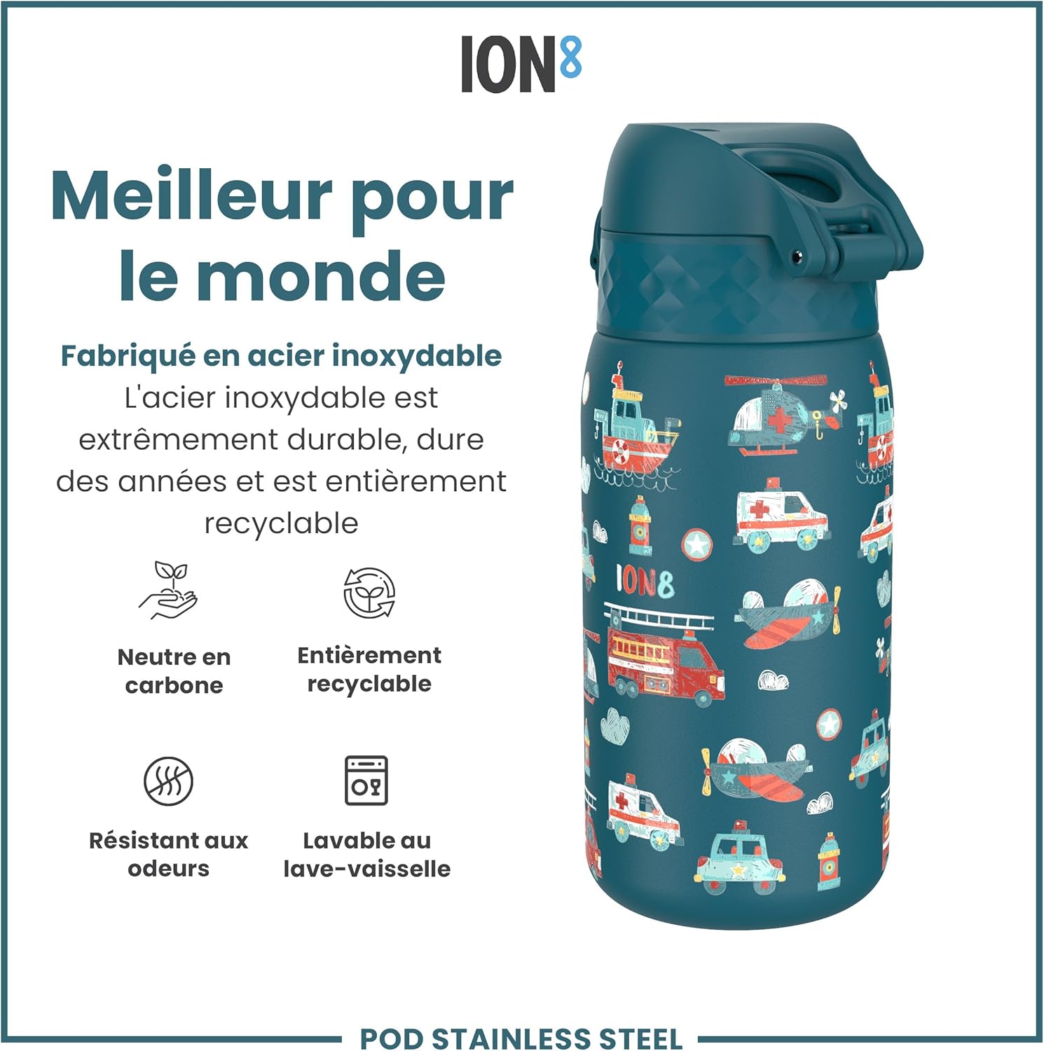 Detalle 1 de ion8 Gourde Enfant 400ml đ„€