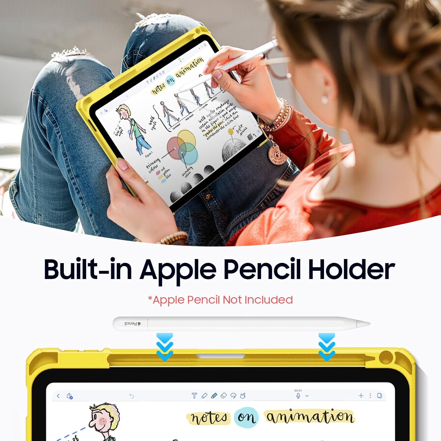 Thumbnail 5 de FINTIE Hybrid Case for iPad 11in Yellow