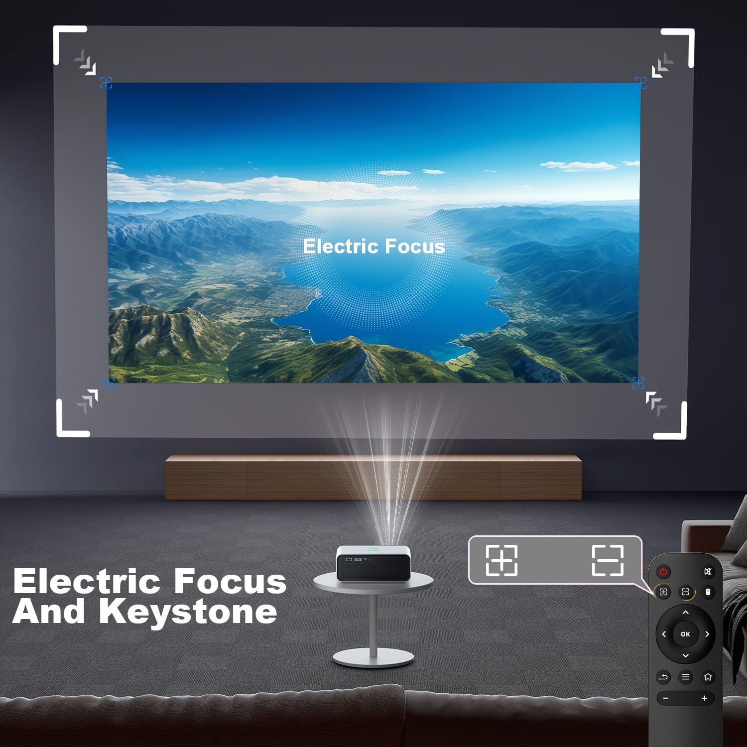 Detalle 2 de Visulapex V12 Pro mini projector 4K support