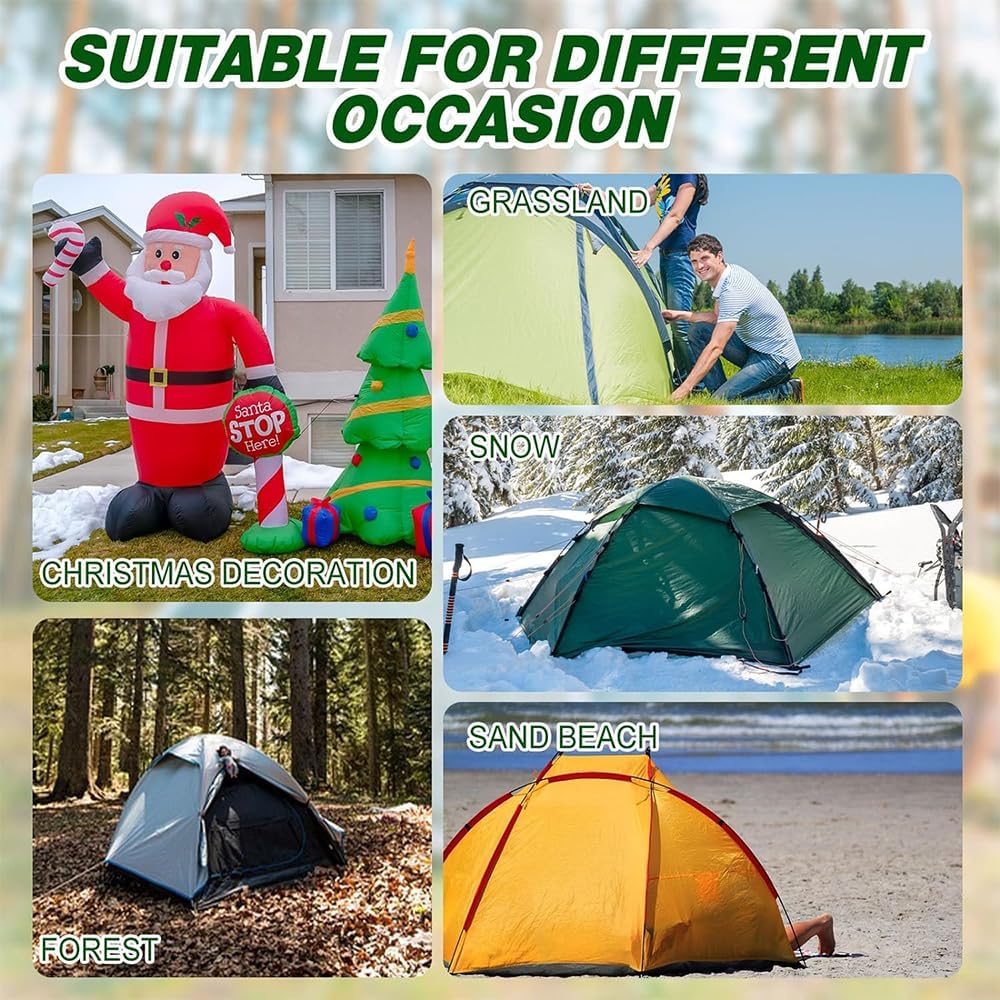 Thumbnail 5 de 10 Stück drehbare Schraub-Zeltheringe (20 cm) mit Gewinde – Camping & Outdoor Bodenzubehör