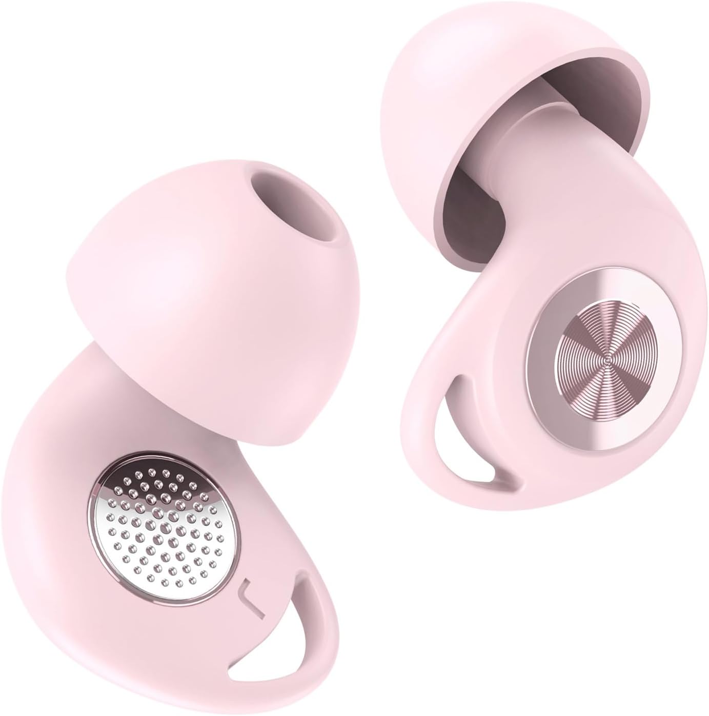 Detalle de CASCHO J4 Reusable Silicone Earplugs, 45 dB Noise Reduction, 8 Eartips