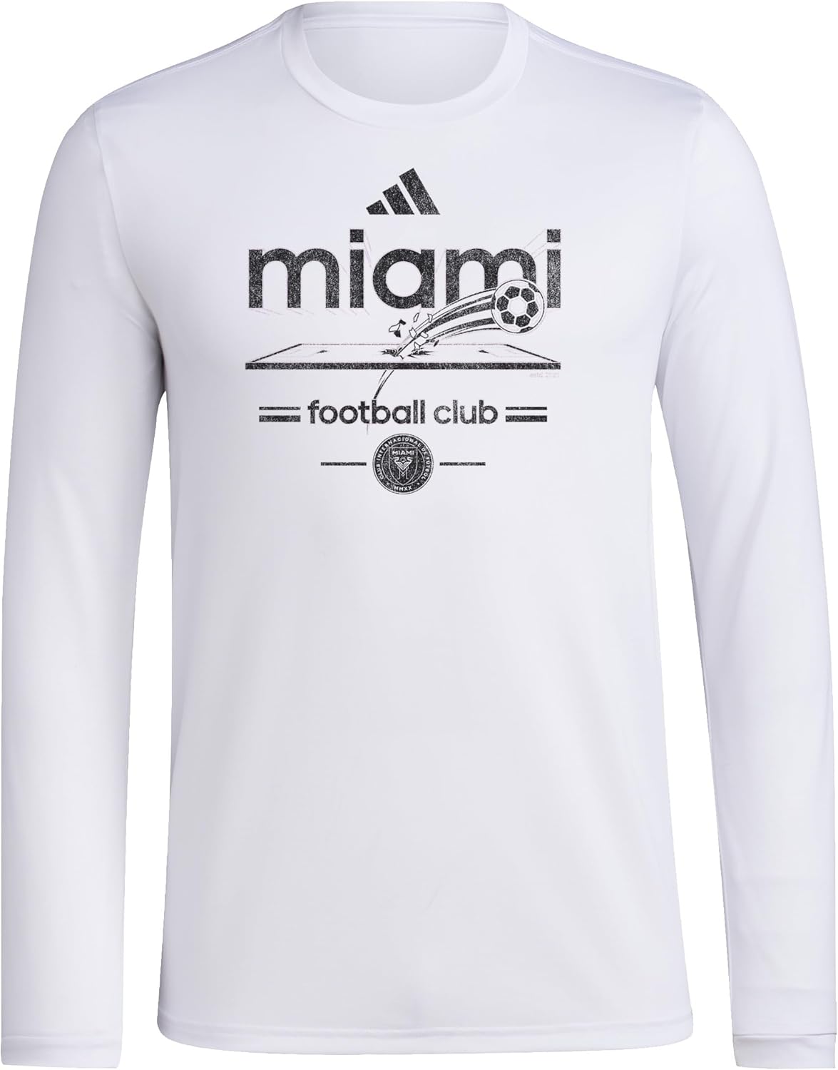 Thumbnail 2 de adidas Men’s Inter Miami CF Vintage World Pre-Game Long Sleeve T-Shirt