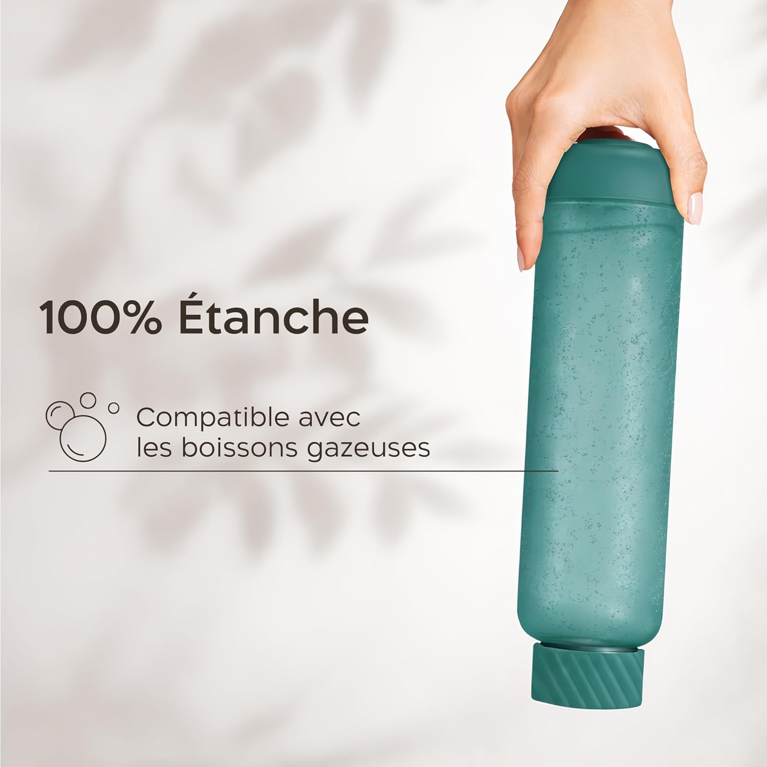 Thumbnail 4 de Twinzee Gourde 1L : gourde sportive anti-fuite en Tritan sans BPA, graduée et compatible lave-vaisselle – Vert Pétrole