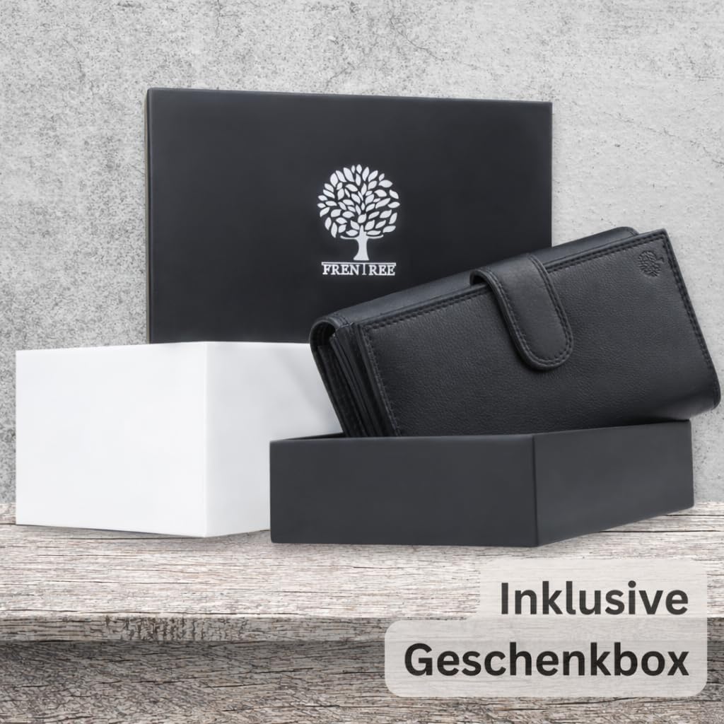 Thumbnail 5 de Frentree Damen Geldbörse Nappaleder mit RFID