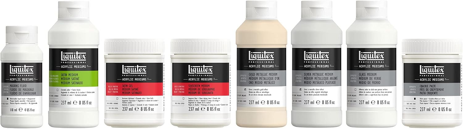 Detalle 1 de Liquitex Pasta Craquelar Blanco 237ml 🎨