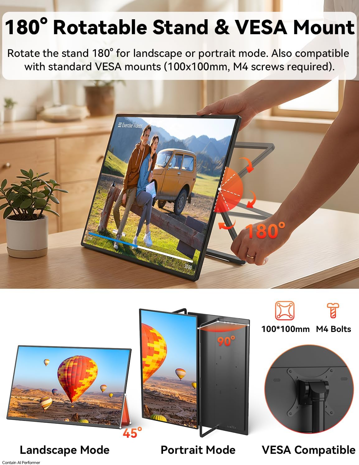 Detalle 2 de Portable Smart TV 23.8-inch