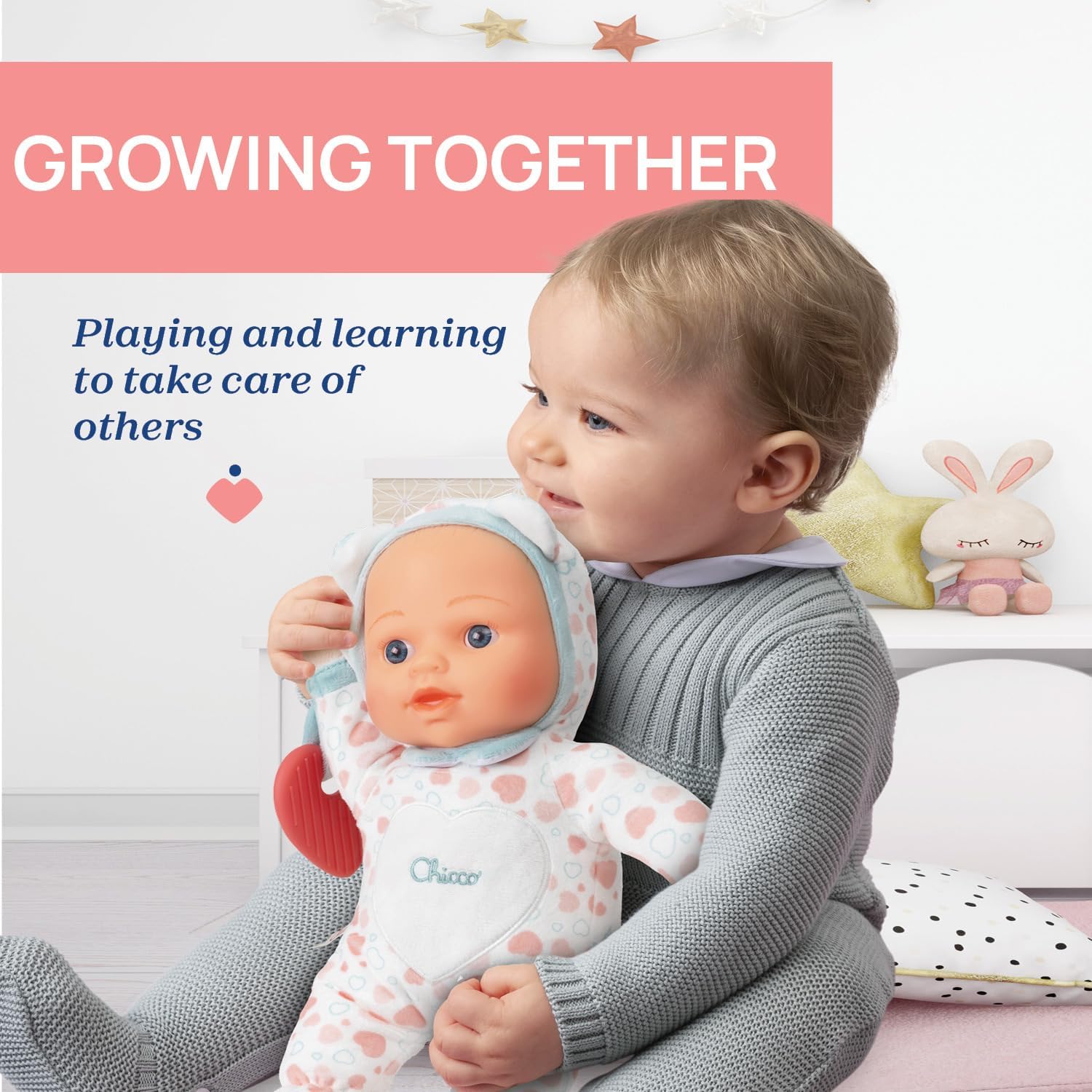 Thumbnail 1 de Chicco Ma Première Poupée : poupée légère avec cœur doux pour la dentition (dès 0 mois)