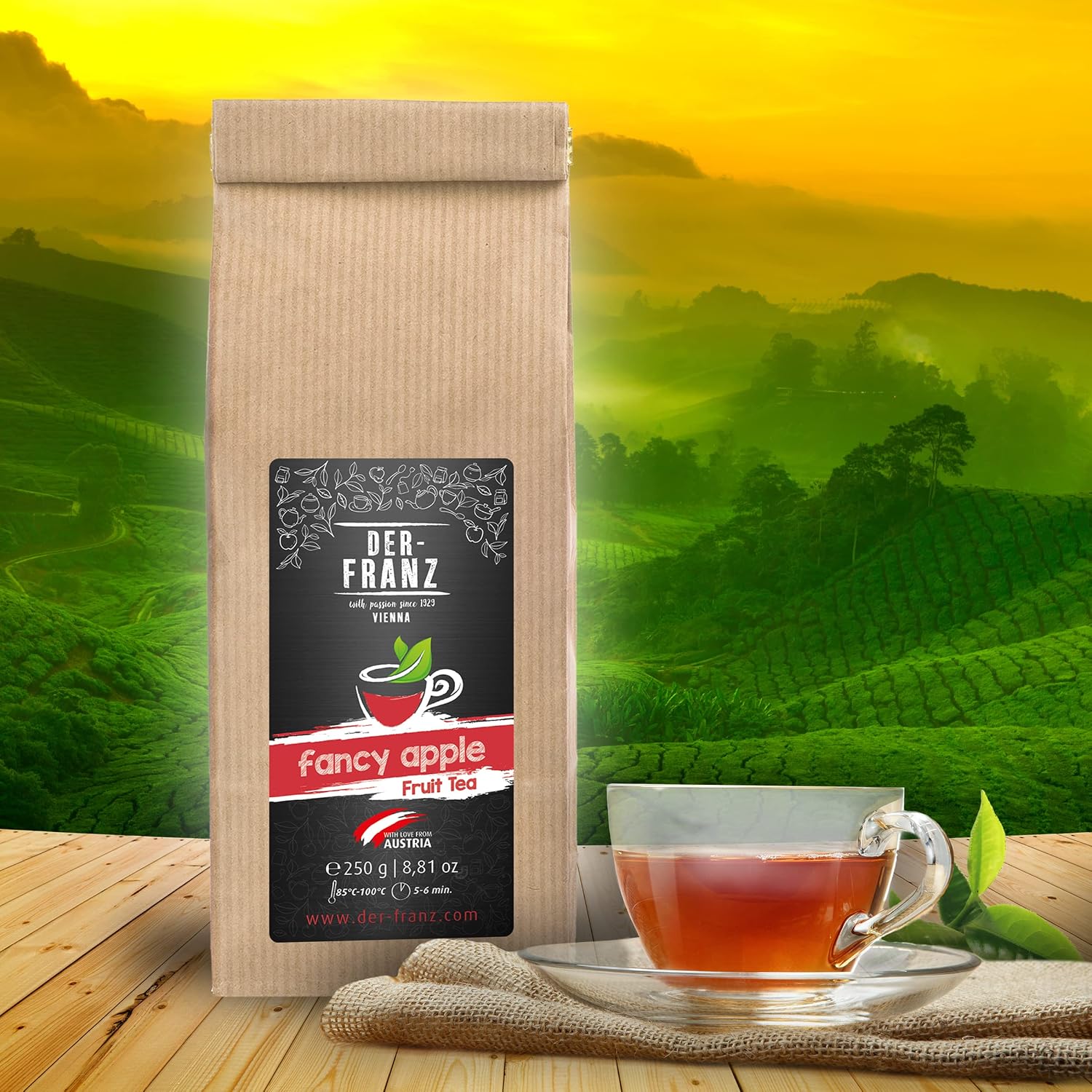 Detalle 2 de Der-Franz Fancy Apple 250 g té frutal