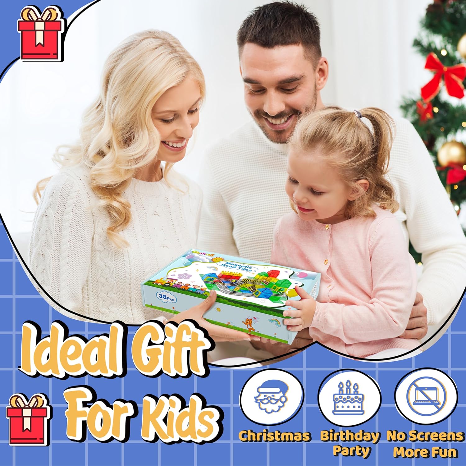 Thumbnail 5 de Magnetic Tiles Road Set 38pcs