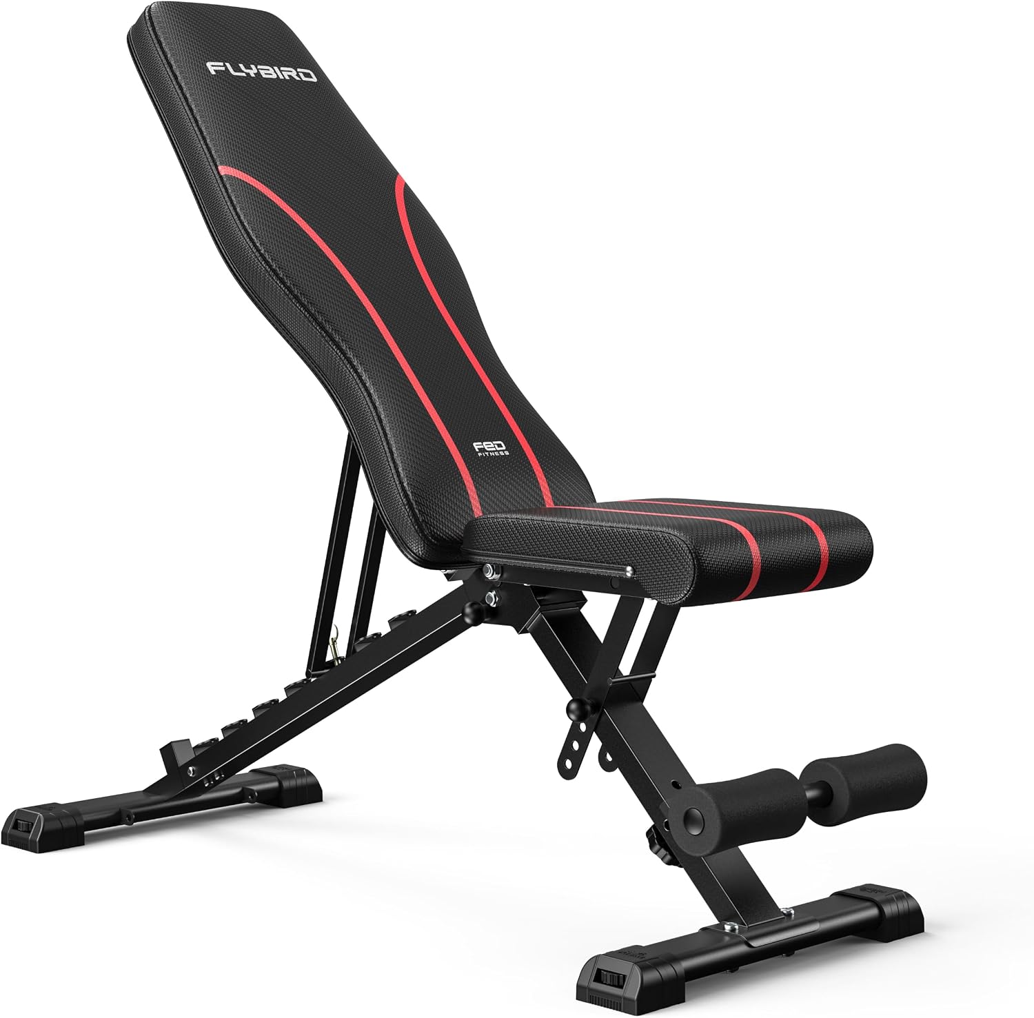 Detalle de FLYBIRD WB2 verstelbare halterbank, inklapbaar en belastbaar tot 300 kg