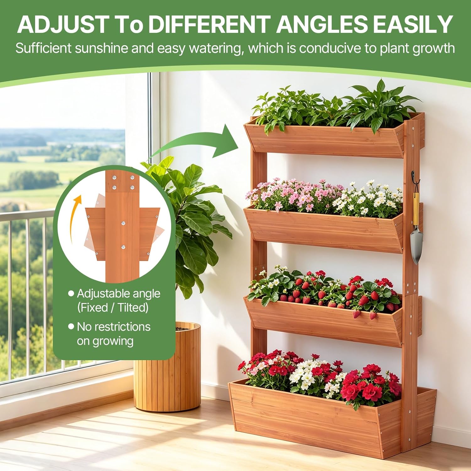Detalle 2 de Suteck 4-Tier Raised Garden Bed